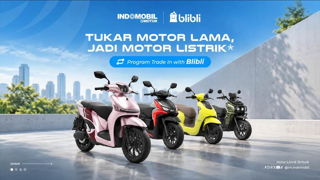 Tukar Tambah Motor Lama Jadi Motor Listrik Indomobil eMotor, Ini Syarat dan Caranya