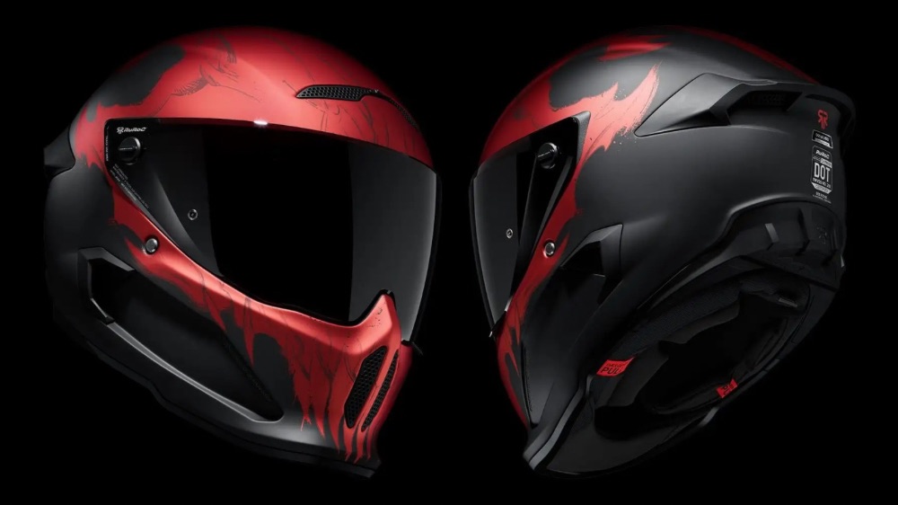 Ruroc AT4.0 Hellside Tampil Garang dengan Warna Merah, Usung Teknologi Peredam Benturan RHEON