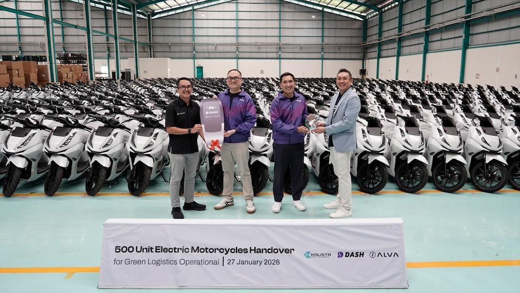 Pasok 500 Unit ALVA N3, Sinergi ALVA dan KALISTA Perkuat Armada Logistik Listrik Dash Electric