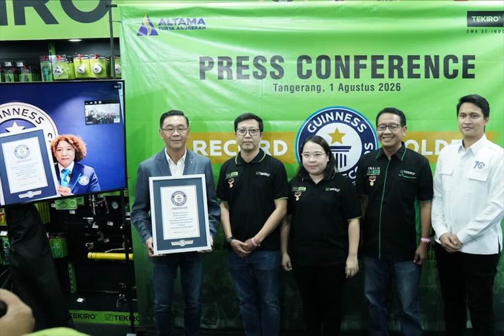 Tekiro Mechanic Competition 2026 Raih Guinness World Records, Libatkan 89 Ribu Siswa Otomotif Indonesia