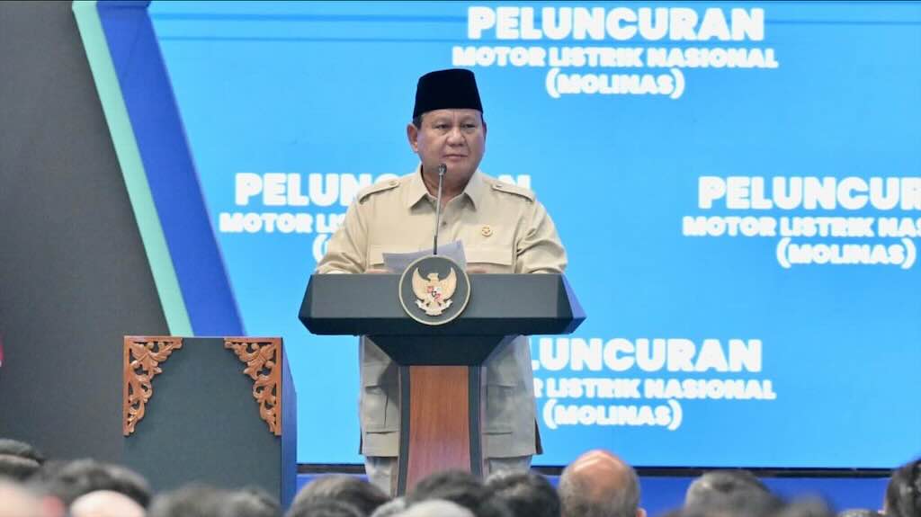 Motor Listrik Nasional Resmi Diluncurkan Presiden Prabowo di Cikarang