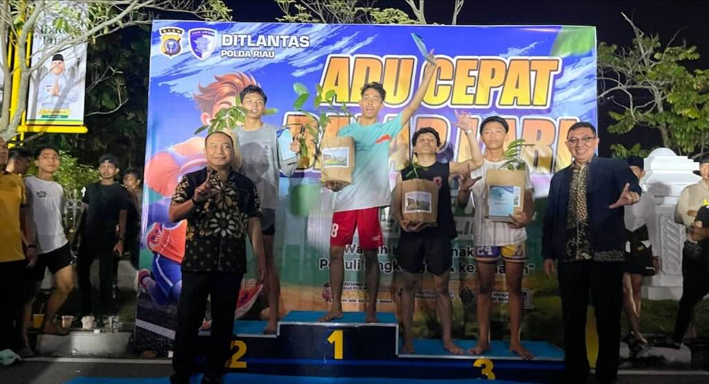Cegah Balap Liar Saat Ramadhan, Ditlantas Polda Riau Ajak Pemuda Adu Cepat Lari
