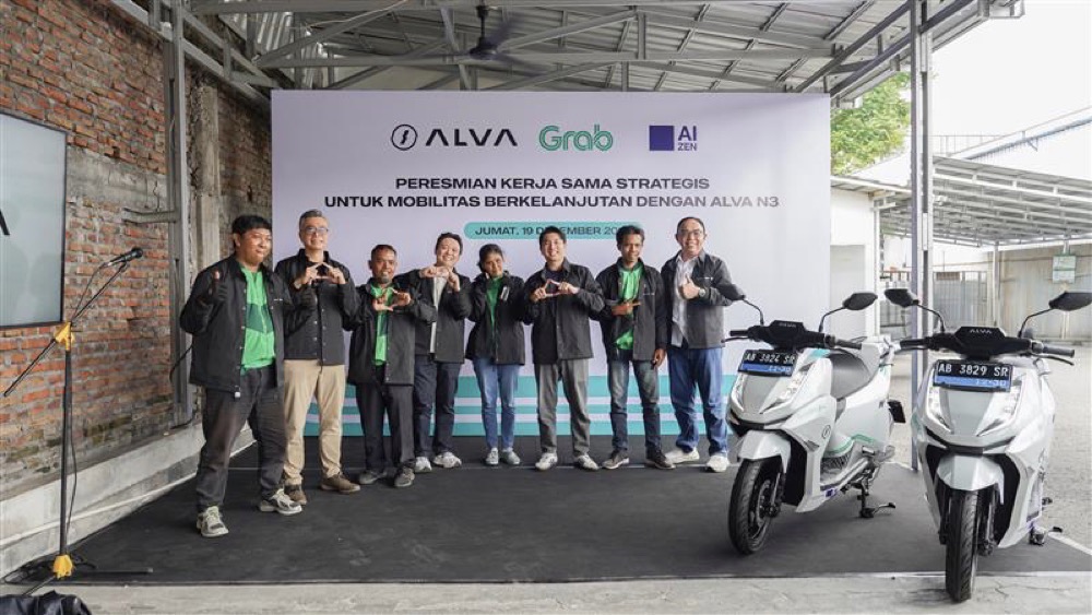 Resmi Mengaspal! 250 Unit ALVA N3 Perkuat Layanan Grab Electric di Yogyakarta Bersama AIZEN Indonesia