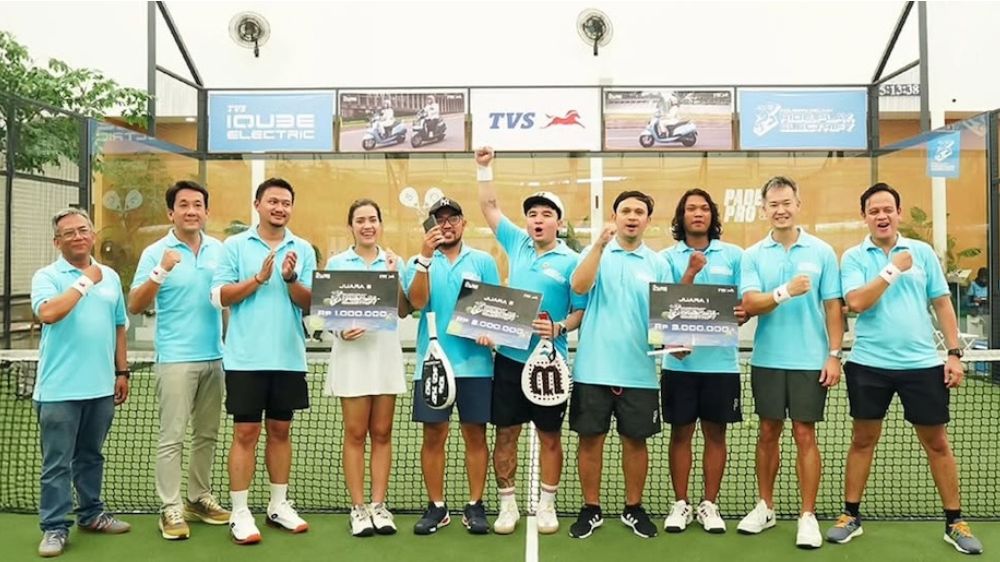 TVS iQube Padel Day Ajak Gaya Hidup Sehat dan Buktikan Kelincahan di Tengah Kota