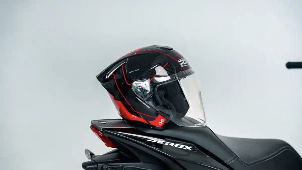 RSV Windbreaker Jadi Helm Open Face Paling Adem dan Anti Rembes Hujan
