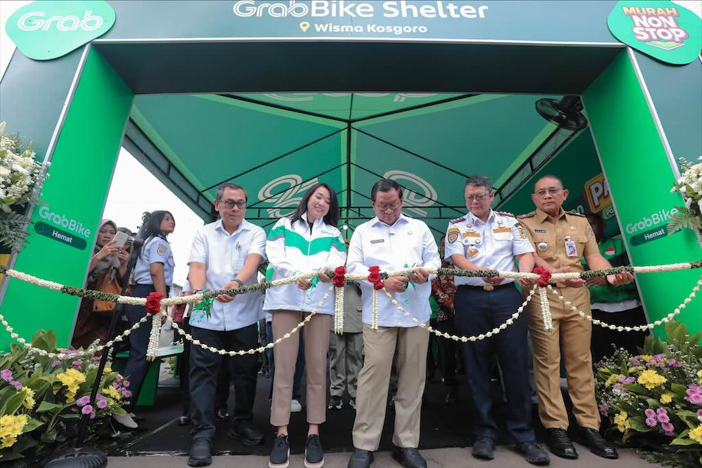 Pemprov DKI Resmikan Shelter Grab Wisma Kosgoro, Targetkan Urai Kemacetan Jakarta