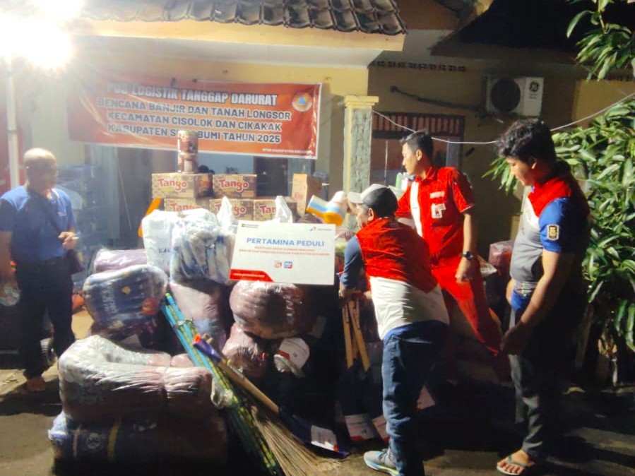 Aksi Tanggap Darurat Pertamina Peduli, Salurkan Bantuan Kemanusiaan untuk Korban Banjir dan Longsor Sukabumi