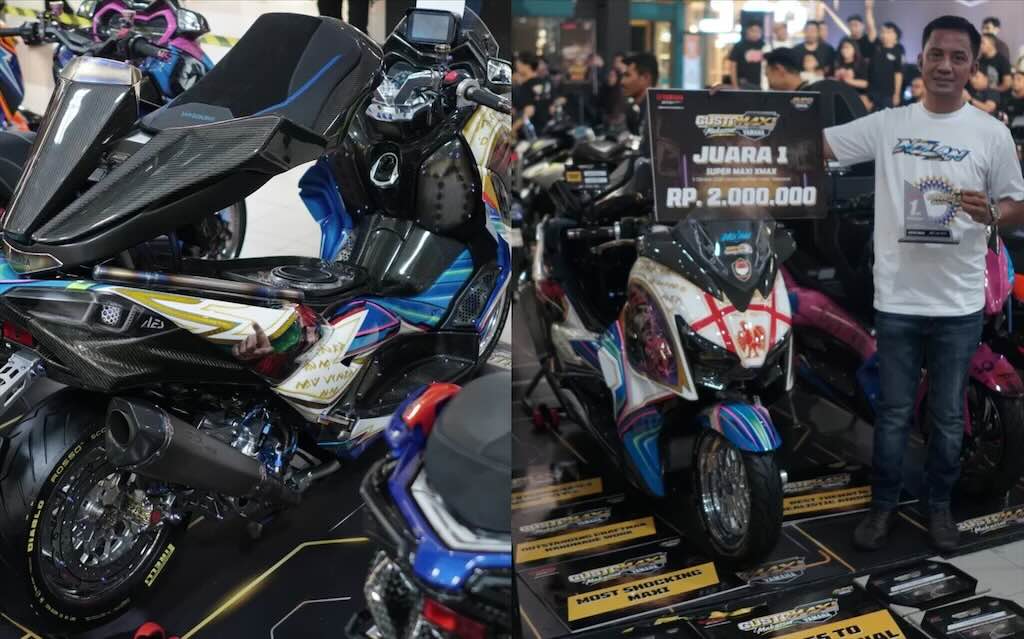 Modifikasi Yamaha XMAX Ini Jadi Juara Super MAXI di CustoMAXI 2026 Makassar