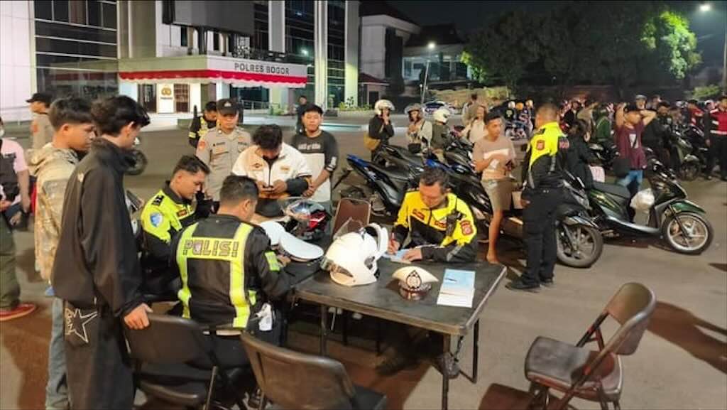 Knalpot Brong Ditertibkan, Polres Bogor Amankan 75 Unit dalam Operasi Lalu Lintas