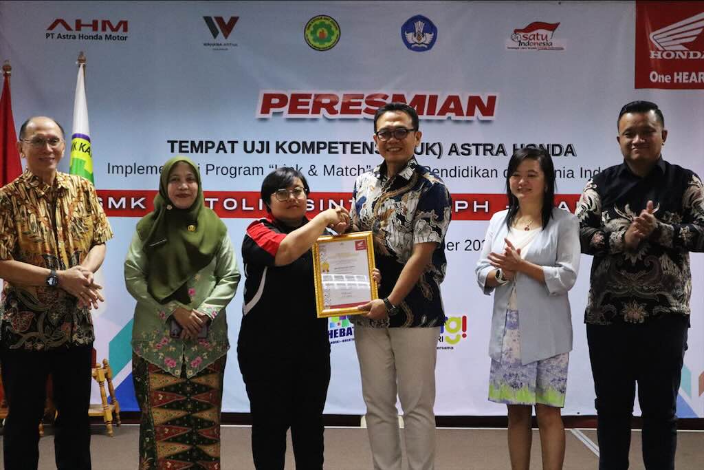 Wahana Honda Perkuat Pendidikan Vokasi, SMK Katolik Sint Joseph Raih Grade A+