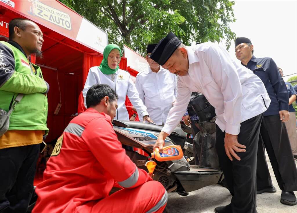 Jaga Keselamatan Pemudik, BAZNAS RI Sediakan Layanan Servis dan Ganti Oli Gratis untuk Motor