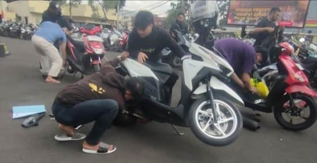 Tindakan Tegas Polres Cianjur, 400 Motor Knalpot Bising Dikandangkan Selama Libur Lebaran