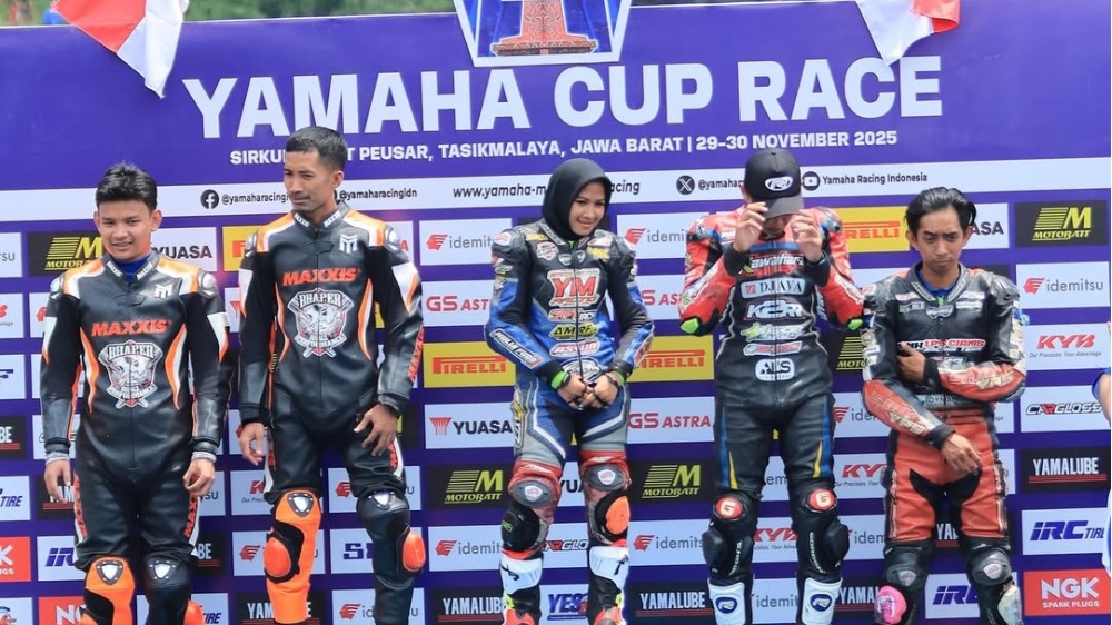 Eca Sabana Cetak Sejarah di Yamaha Cup Race 2025! Satu-Satunya Pembalap Wanita yang Sukses Podium
