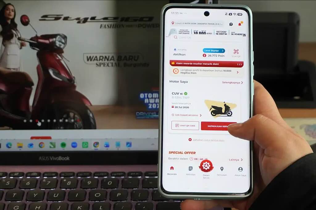 Atur Jadwal Servis Motor Honda Lebih Mudah, Ada Fitur Booking Servis di Aplikasi WANDA