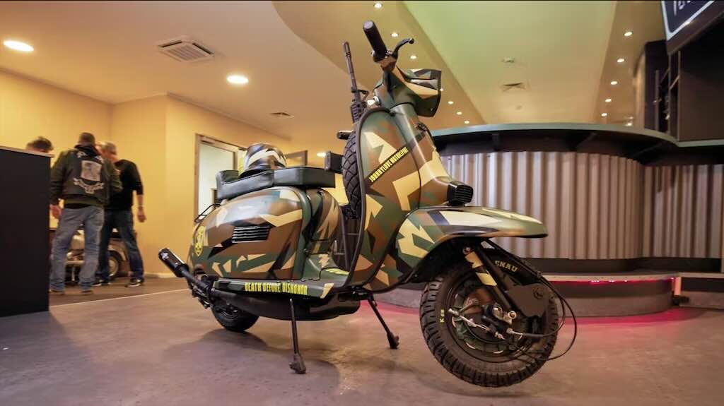 Dari Rongsokan Jadi Mahakarya, Inilah Modifikasi Lambretta DL dengan Konsep Kendaraan Militer