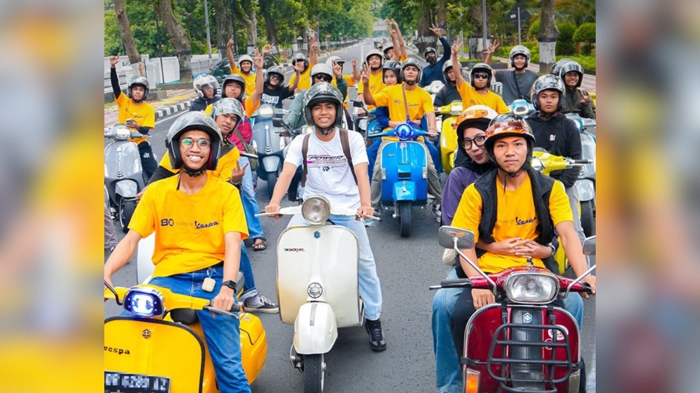 Rayakan 80 Tahun Vespa, Gen V Seluruh Indonesia Tumpah Ruah dalam Satu Euforia