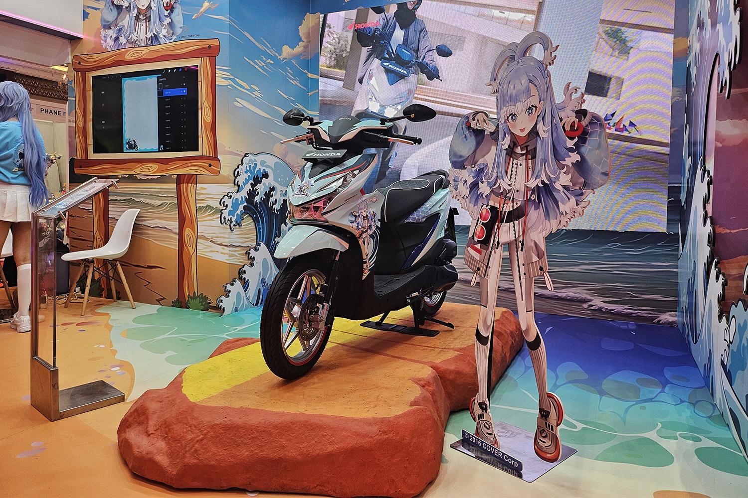 New Honda BeAT x Kobo Kaneru Tampil Keren di Indonesia Comic Con 2024