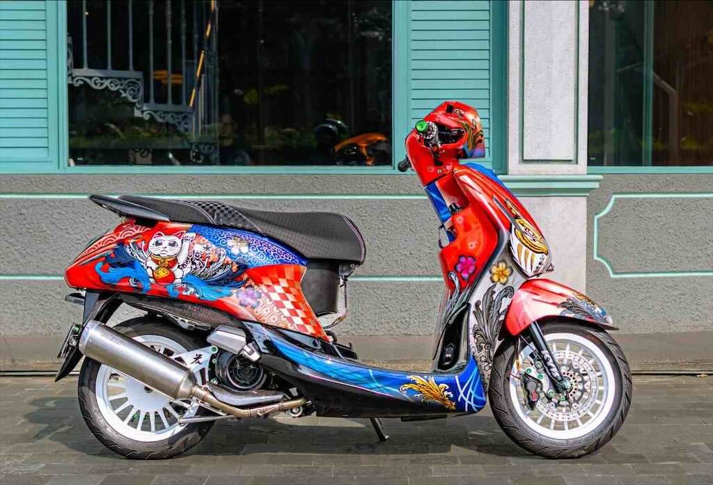 Tren Modifikasi Gaya Racing Look Yamaha Grand Filano Kian Diminati