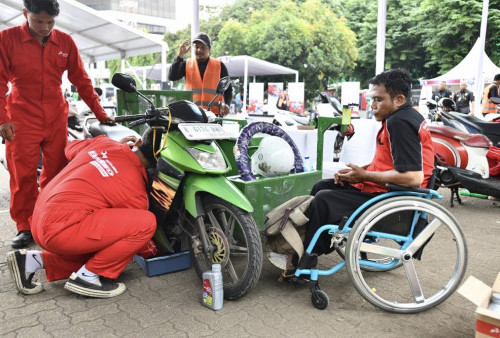 Pertamina Berbagi Gelar Ganti Oli Gratis Sekaligus Dukung Kewirausahaan Disabilitas