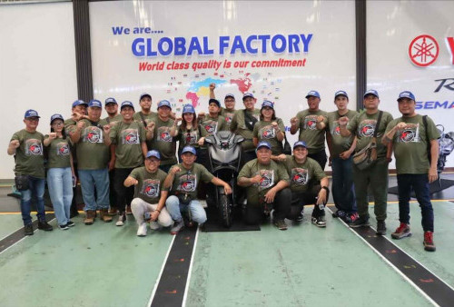 Komunitas XMOC Bali Kunjungi Pabrik Yamaha untuk Lihat Standar Produksi Global
