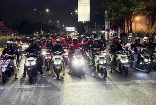 Komunitas Honda Vario Tangerang Gelar Night Ride Jelang Honda Bikers Day 2026