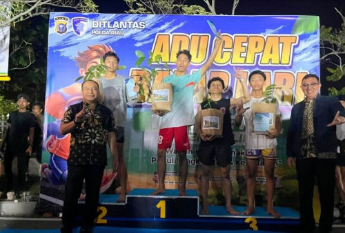 Cegah Balap Liar Saat Ramadhan, Ditlantas Polda Riau Ajak Pemuda Adu Cepat Lari