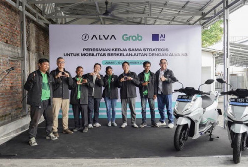 Resmi Mengaspal! 250 Unit ALVA N3 Perkuat Layanan Grab Electric di Yogyakarta Bersama AIZEN Indonesia