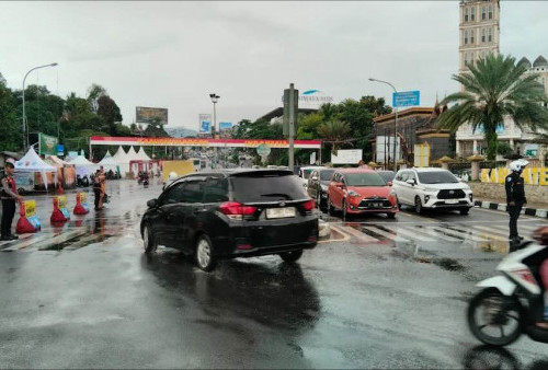 Satlantas Polres Cianjur Catat Volume Kendaraan di Puncak Melonjak 70 Persen, Didominasi Pemotor Wisatawan