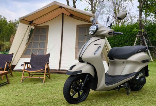 Yamaha Grand Filano Edisi Outdoor Dilengkapi Rak Belakang dan Windshield yang Siap Diajak Touring