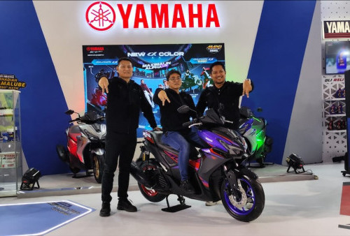 Yamaha Aerox Alpha Tampil Agresif dengan Varian Warna Baru di Panggung IIMS 2026