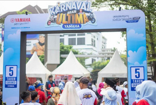 Sambangi Jawa Barat, Karnaval Gear Ultima Yamaha Sukses Guncang Warga Kota Depok