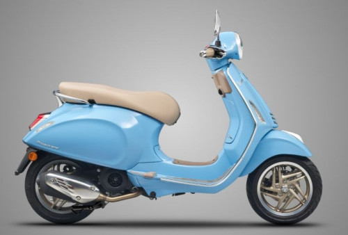 Upgrade Mesin 180cc, Inilah Detail Spesifikasi Vespa Primavera S Terbaru dengan Velg Bronze Elegan