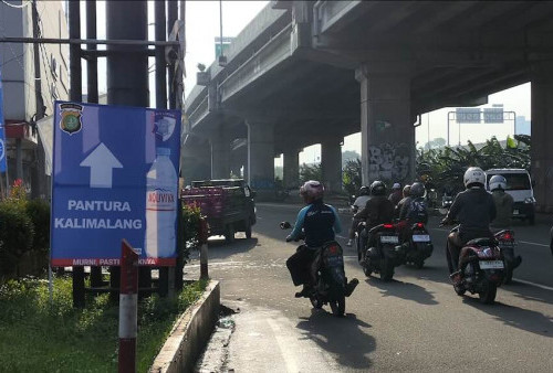 Antisipasi Lonjakan Pemudik, Satlantas Bekasi Kota Berlakukan Sistem Satu Arah di Jalur Arteri