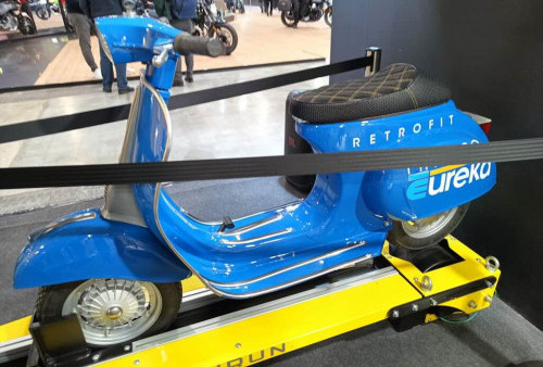 Vespa Klasik Dikonversi Jadi Mesin Listrik dengan Tetap Pertahankan Transmisi 4 Percepatan