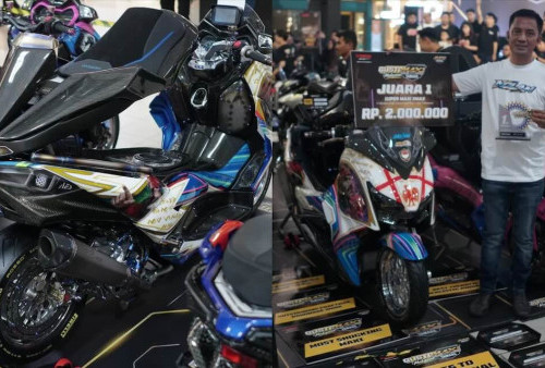 Modifikasi Yamaha XMAX Ini Jadi Juara Super MAXI di CustoMAXI 2026 Makassar