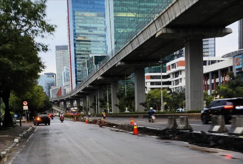 Penataan Jalan Rasuna Said Berlanjut, Pengguna Jalan Diminta Waspada dan Berhati-Hati Saat Melintas