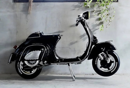 Vespa Klasik Berubah Menjadi Karya Seni Bergaya Cafe Racer Hasil Karya 2LOUD Custom
