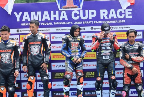 Eca Sabana Cetak Sejarah di Yamaha Cup Race 2025! Satu-Satunya Pembalap Wanita yang Sukses Podium