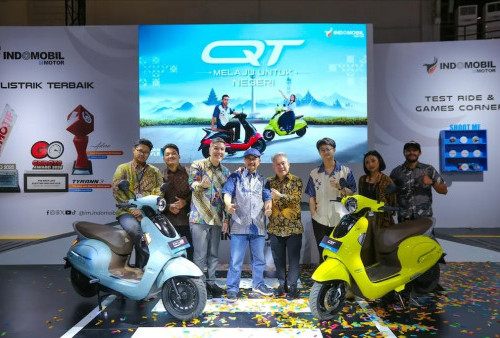 Hadir di IIMS 2026, Indomobil Emotor Resmi Perkenalkan Skuter Listrik QT dan QT Pro Terbaru
