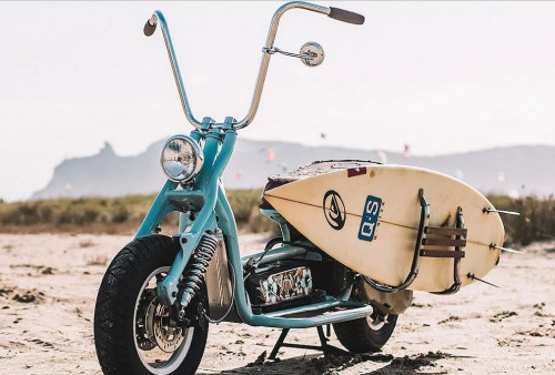 Bikin Mata Melirik! Inspirasi Modifikasi Skuter Lawas Honda yang Cocok untuk Menikmati Pantai