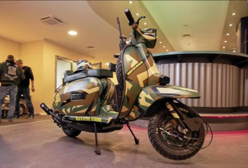 Dari Rongsokan Jadi Mahakarya, Inilah Modifikasi Lambretta DL dengan Konsep Kendaraan Militer