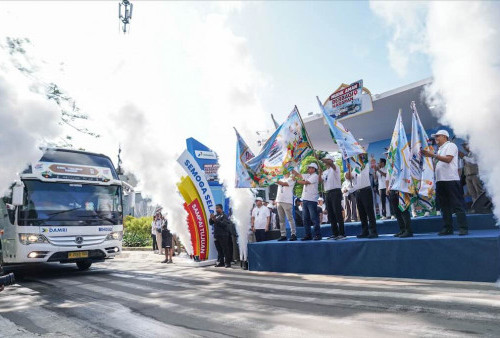 Pertamina Patra Niaga Berangkatkan Ratusan Mitra Ojol dalam Program Mudik Gratis 2026