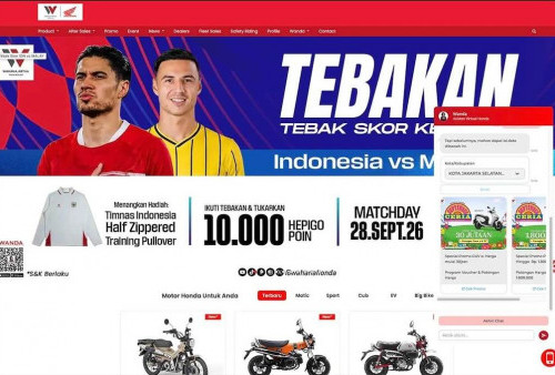 Asisten Virtual Wanda Temani Konsumen Cari Motor Honda dan Informasi Promo