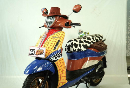 Yamaha Grand Filano Tampil Kalcer dengan Gaya Cowboy, Raih Best Decal di Bali