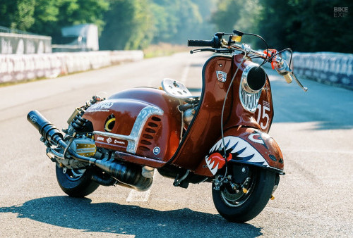 Modifikasi NSU Prima 3 Tahun 1959 Jadi Motor Drag 56 HP