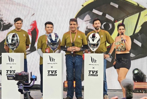 Mulai Rp 1 Jutaan! TVS Racing dan MT Helmets Rilis Helm Baru Berstandar Internasional di India