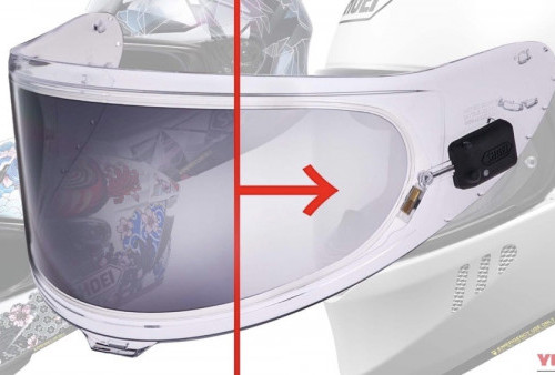 SHOEI Luncurkan e:DRYLENS, Visor Helm yang Bisa Adaptasi dengan Cahaya dan Anti Kabut