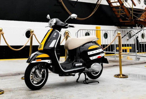 Vespa Luncurkan Skuter Edisi Khusus Amerigo Vespucci, Tampilkan Sentuhan Ikonik Kapal Legendaris Italia