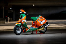 Ketika Skuter Vespa PX Dijejali Mesin 221cc dan Livery Legendaris Le Mans Menghasilkan Vespa 787B