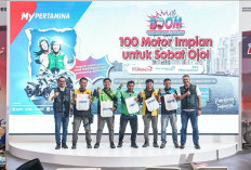 Pertamina Patra Niaga Gelar Program BOOM, Berikan Apresiasi 100 Sepeda Motor bagi Pengemudi Ojek Online